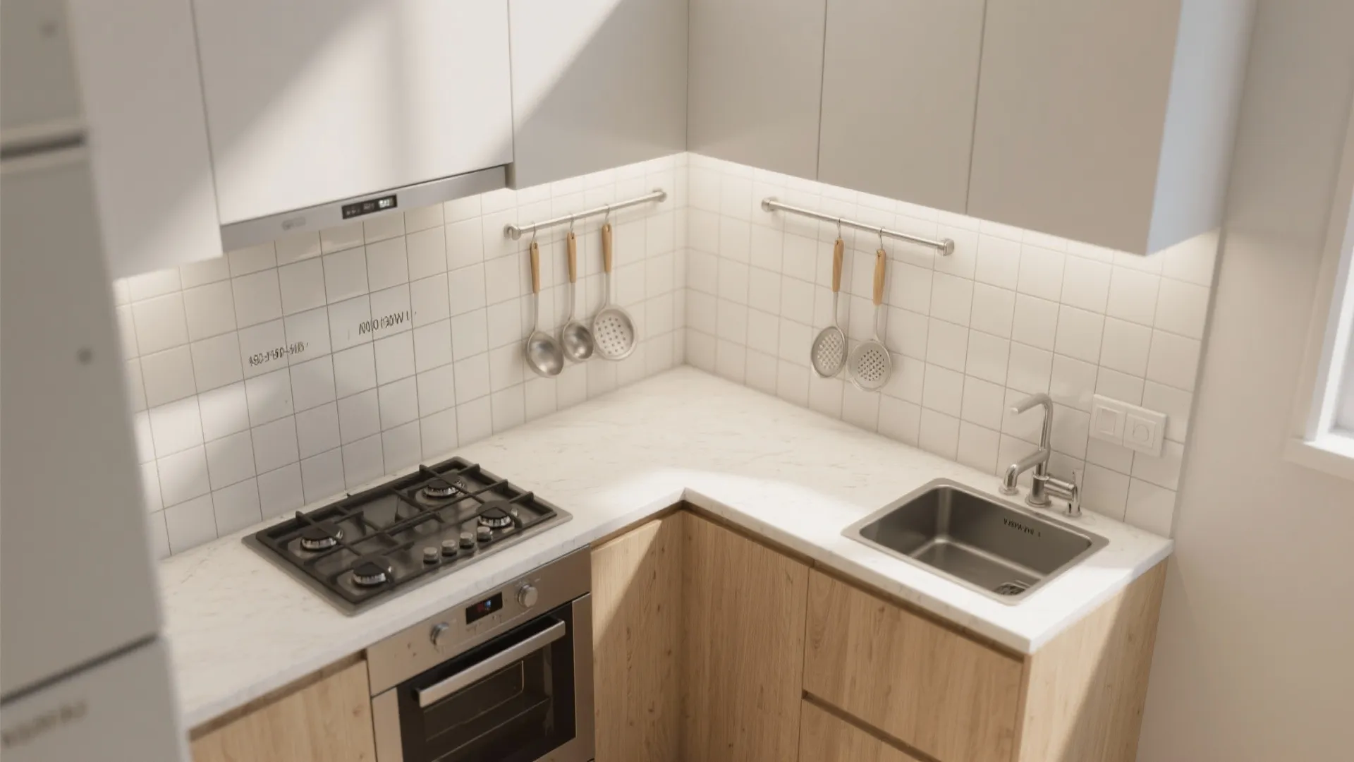 L-Shaped Kitchen Walls That Work Hard