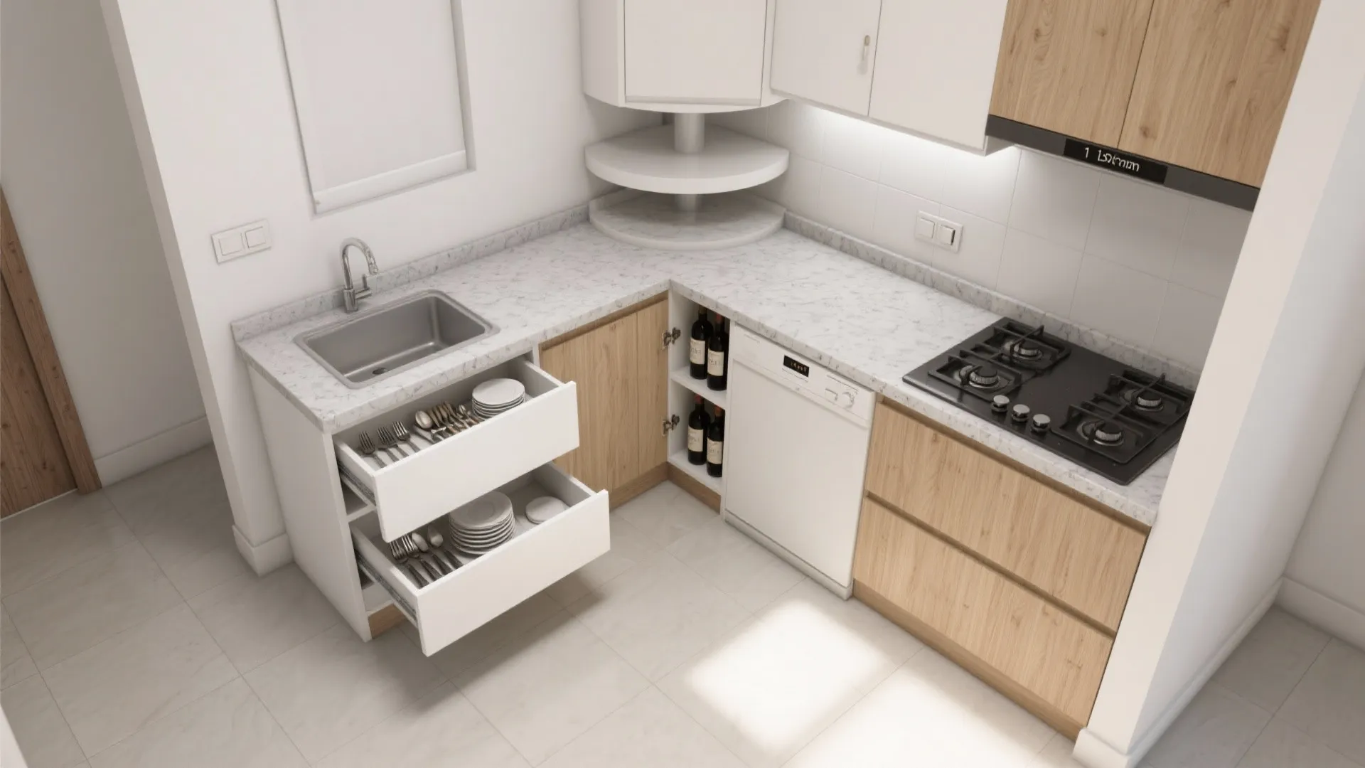 1) Minimalist, storage-first kitchen planning
