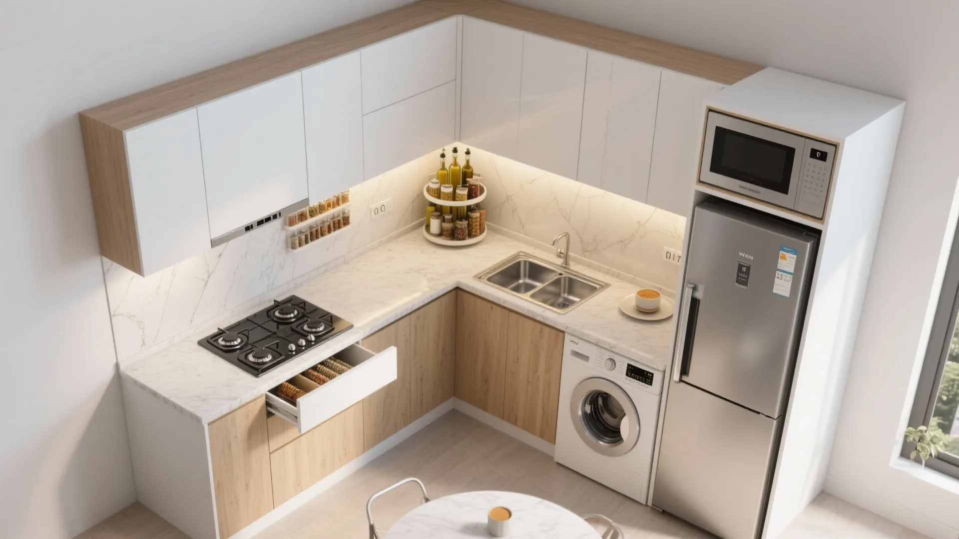 [Section: Inspiration 2] The L-Shaped Kitchen That Works Harder