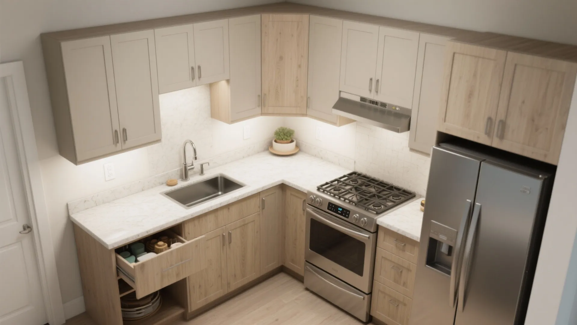 The L-shaped Small Kitchen That Actually Cooks