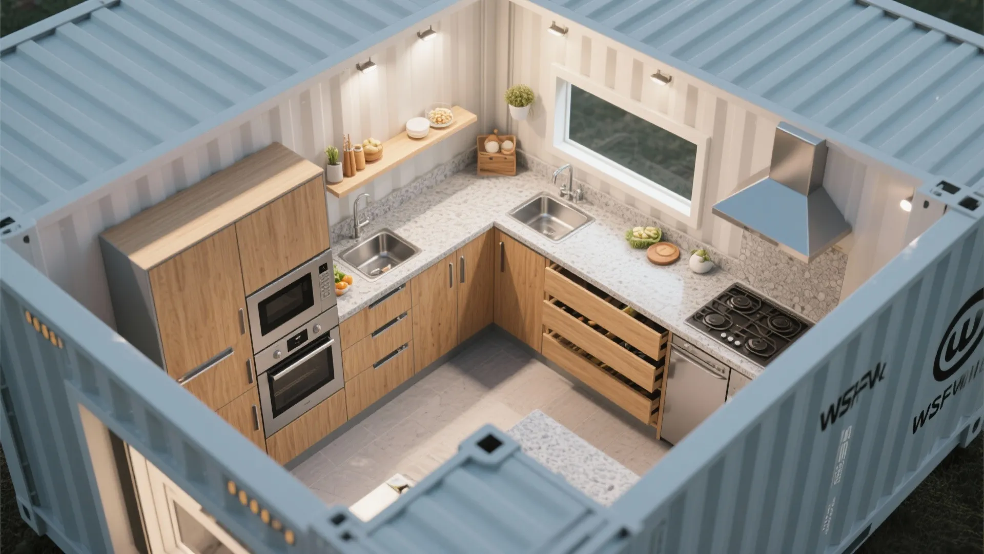 Chef-Caliber Compact Kitchens (Yes, in a Container)