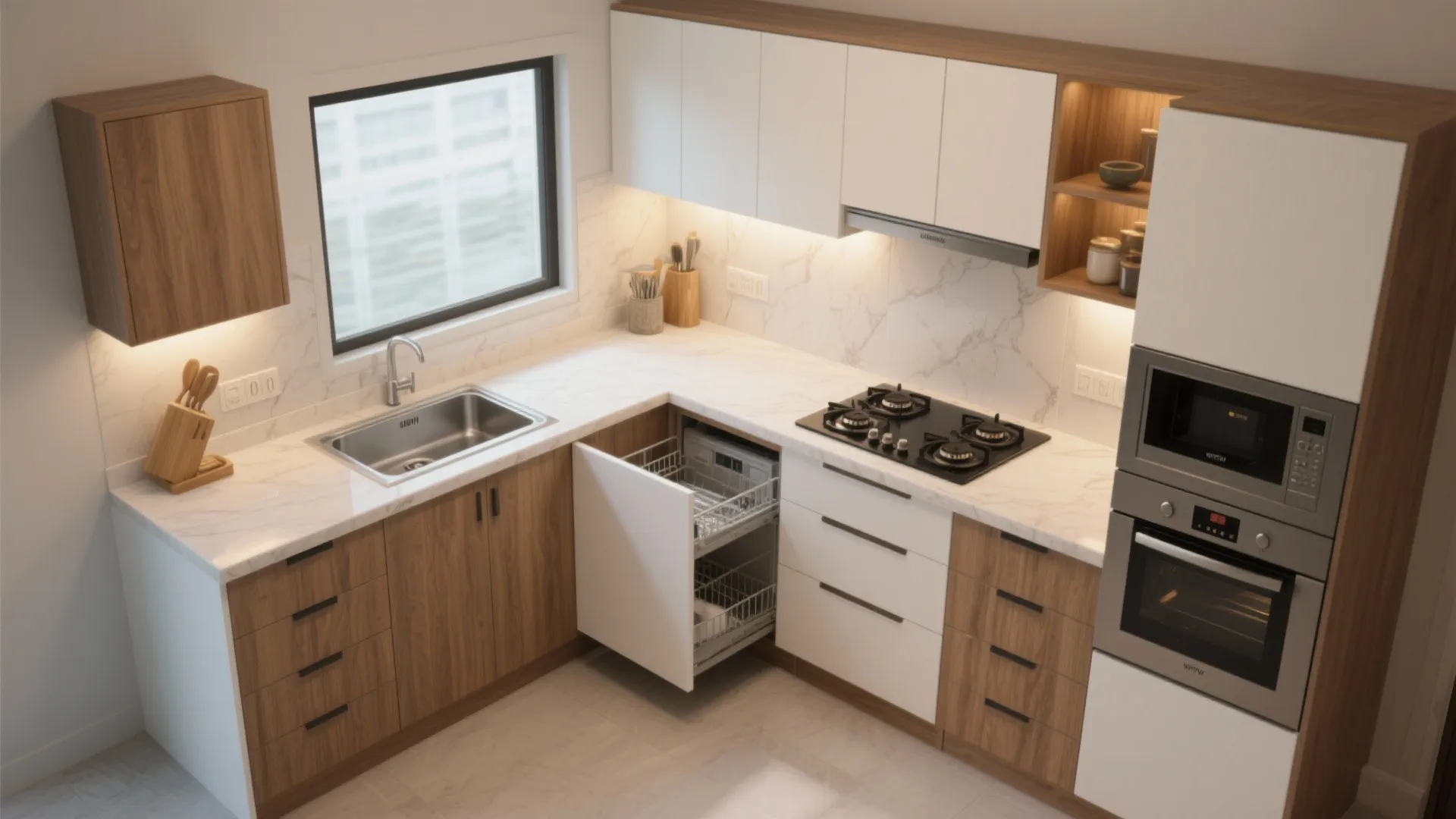The L-Shaped Kitchen That Works Hard