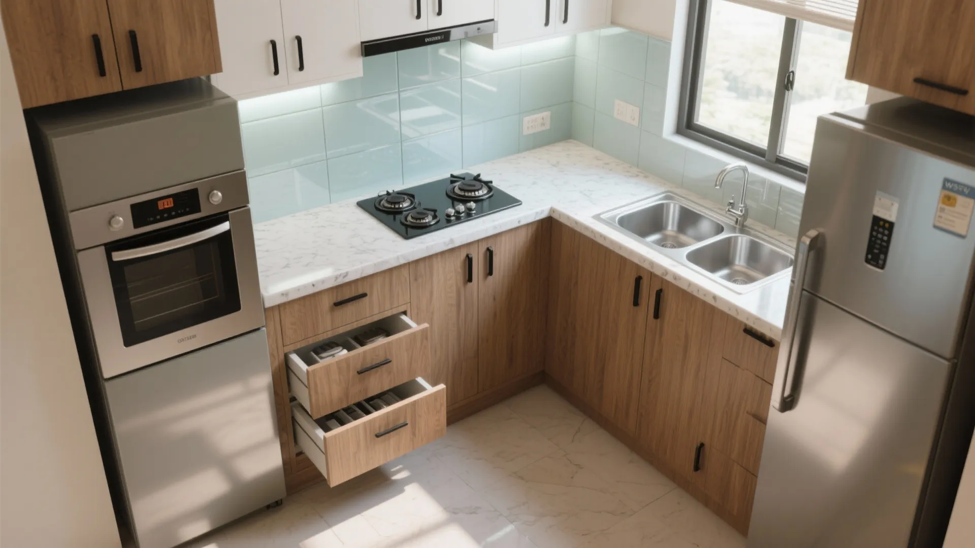 Smart galley or L-shaped kitchen that actually works