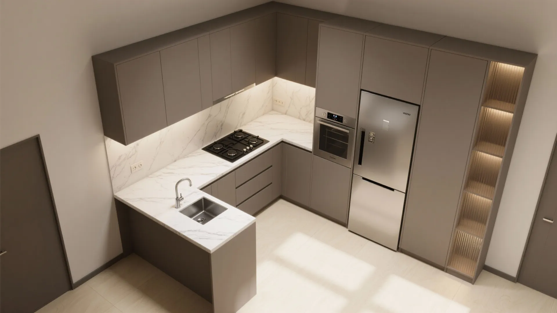 1) Space-Savvy Luxury Kitchens for Indian Homes