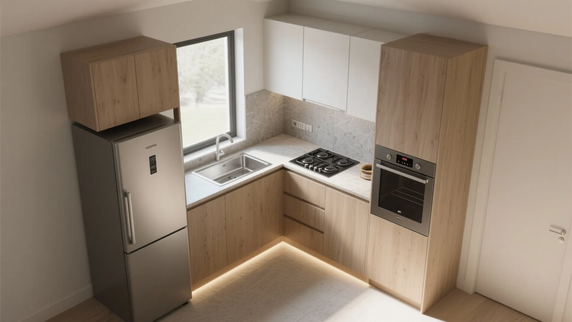 The L-Shaped Micro-Kitchen That Works Like a Chef’s
