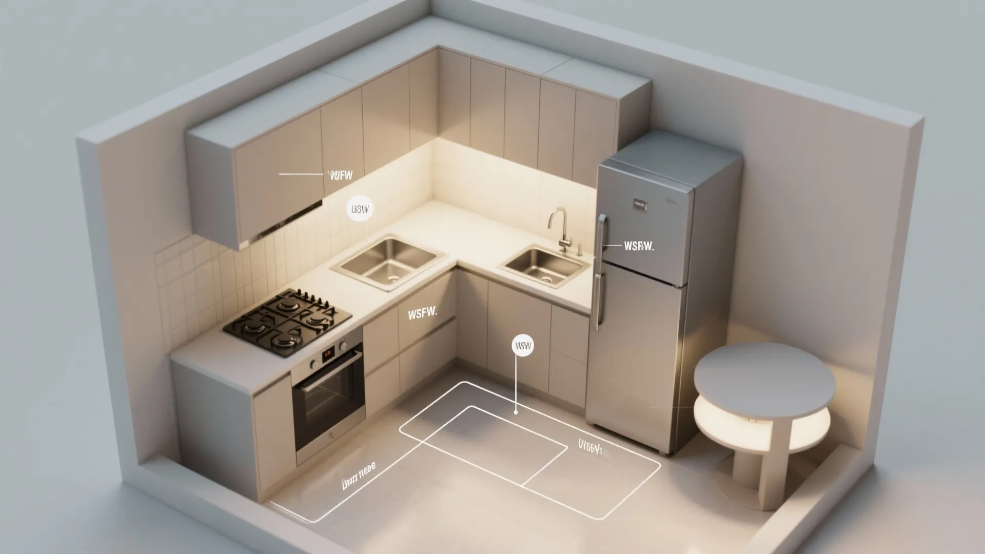 L-Shaped Kitchen to Unlock Counter Space
