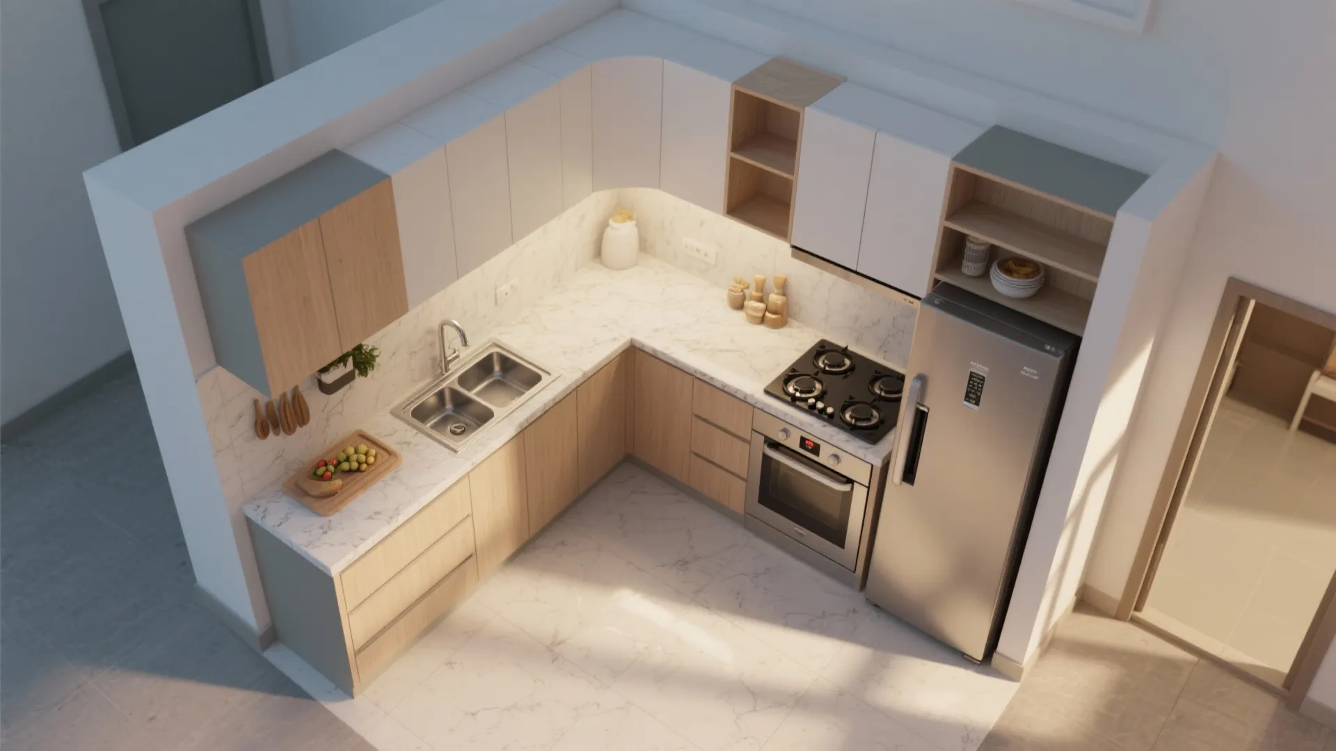 L shaped kitchens that unlock more counter space