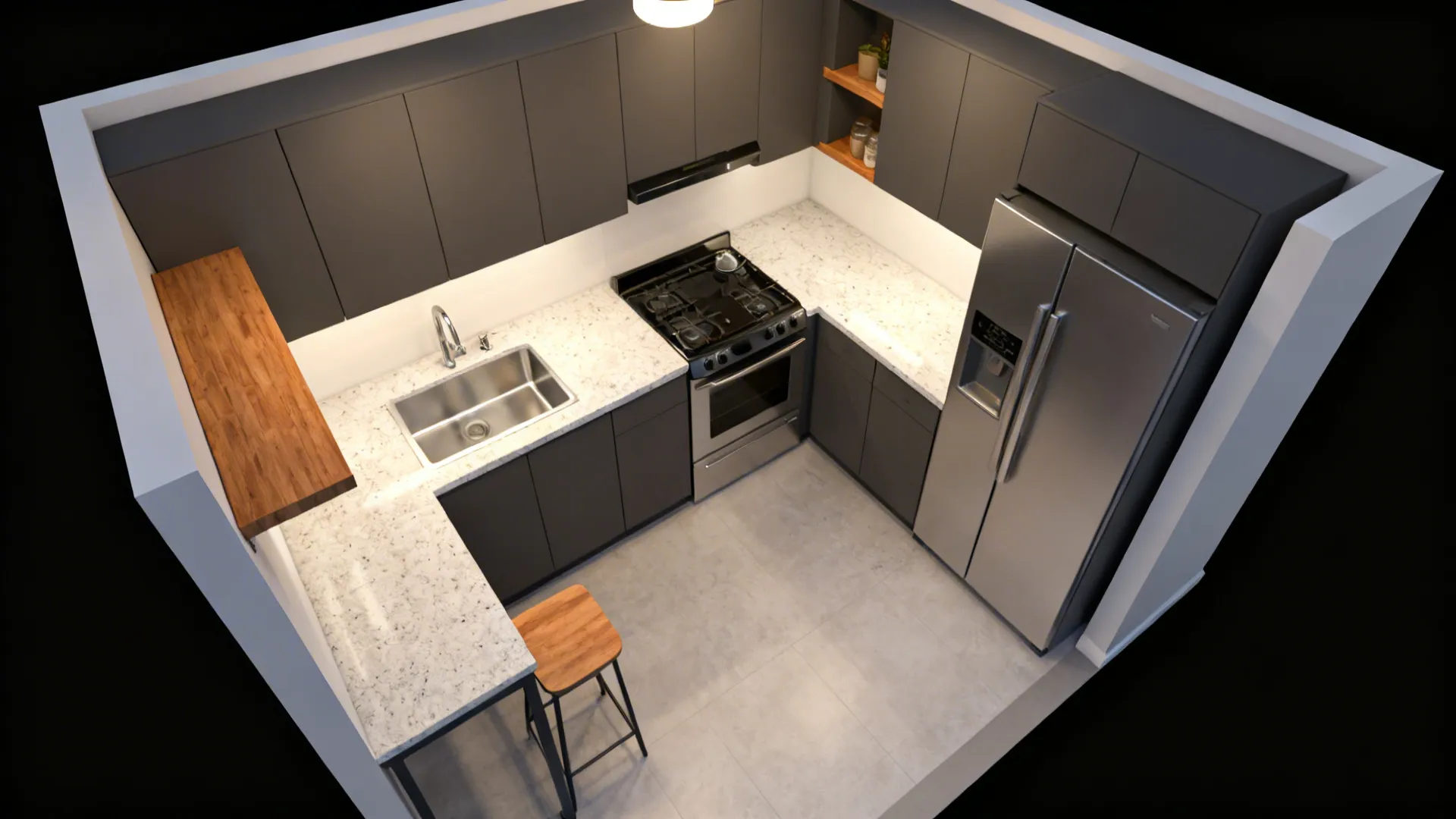 L-Shaped Micro-Kitchens That Actually Flow