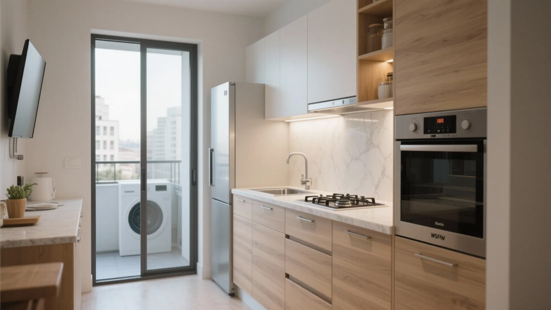 Kitchen strategies: parallel or L-shaped with a utility zone