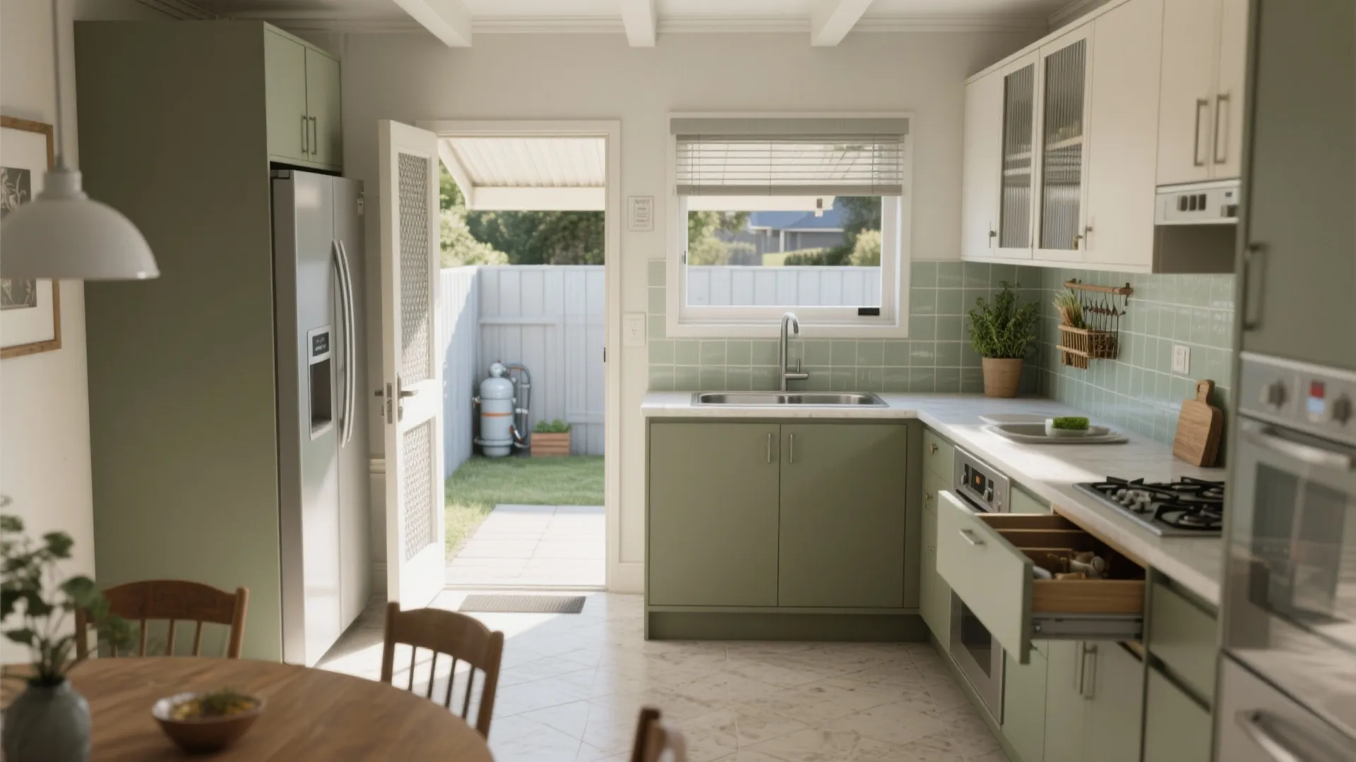 Smart Kitchen-Triangle with Utility Yard