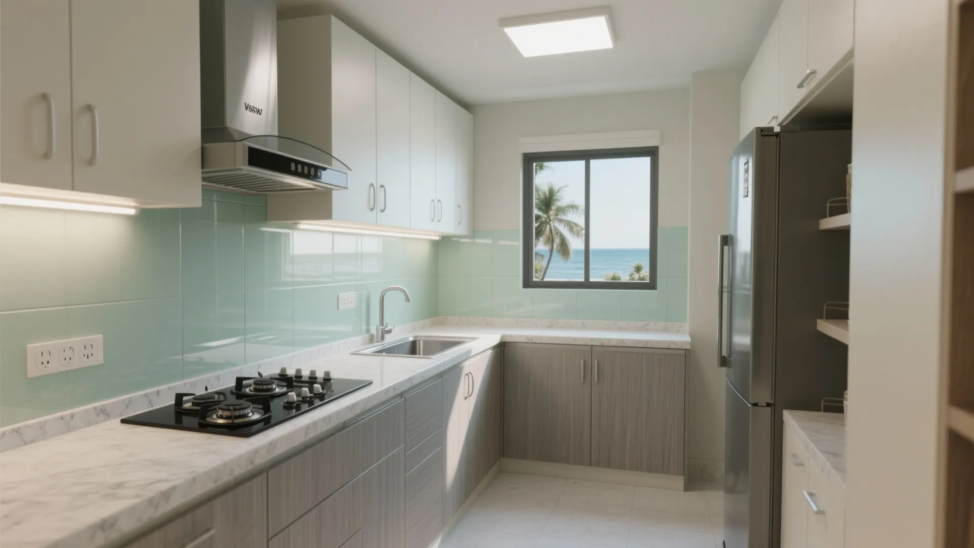 The hard-working L-shaped kitchen (with smart ventilation)