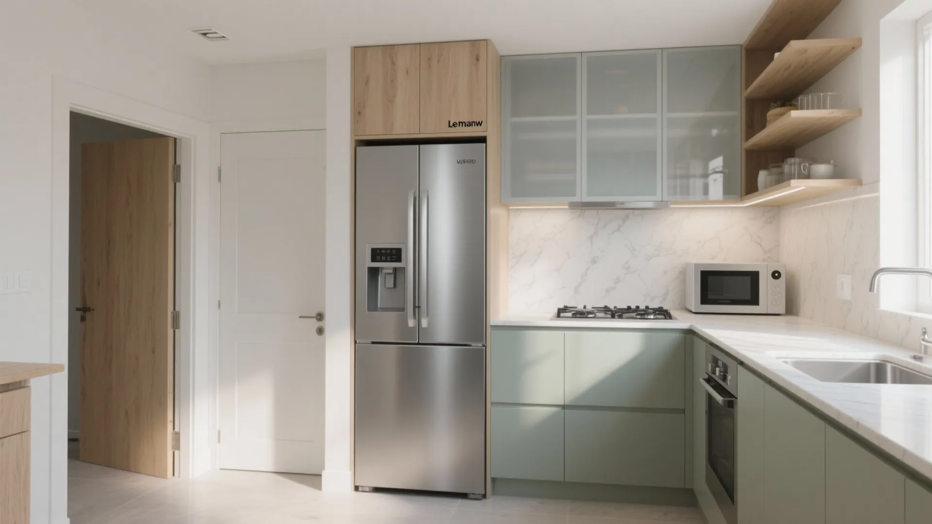 L-shaped kitchen and utility zoning that actually flows