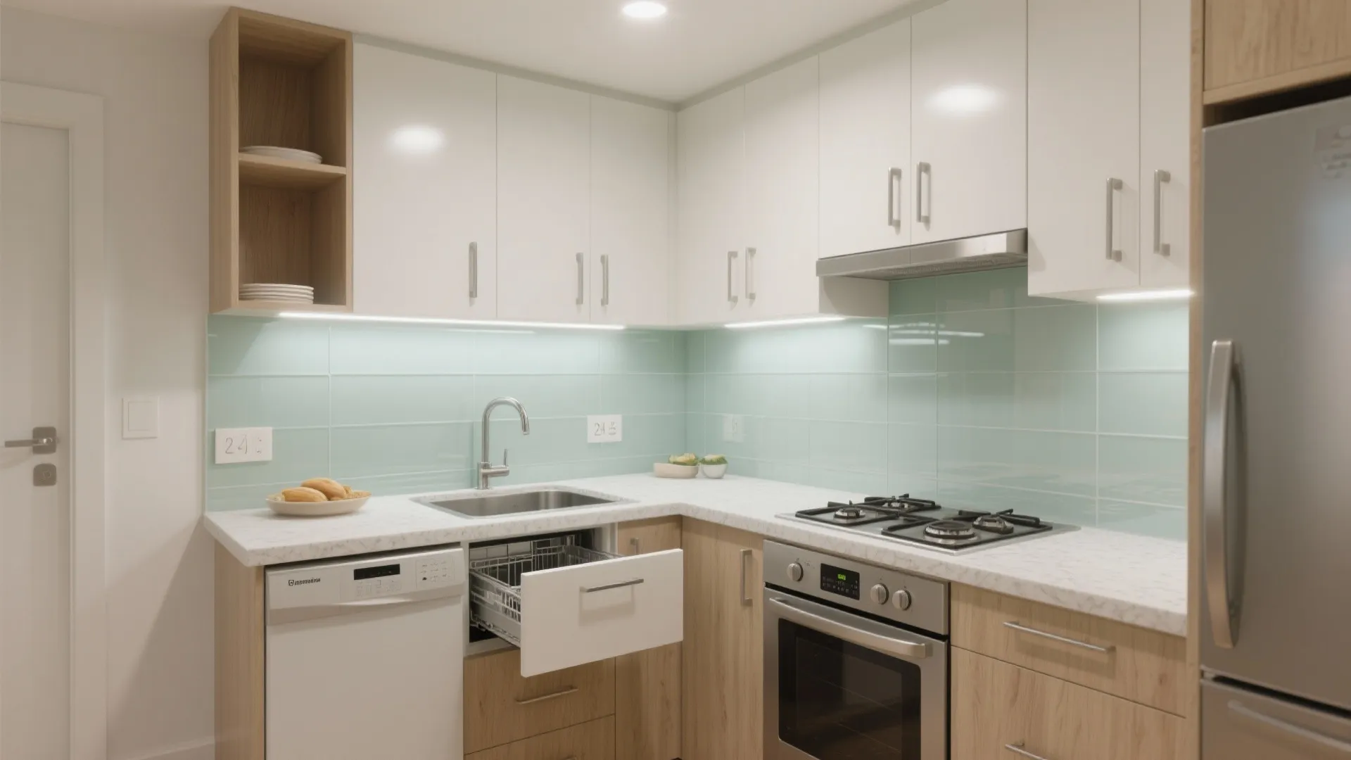 An L-shaped kitchen that actually cooks