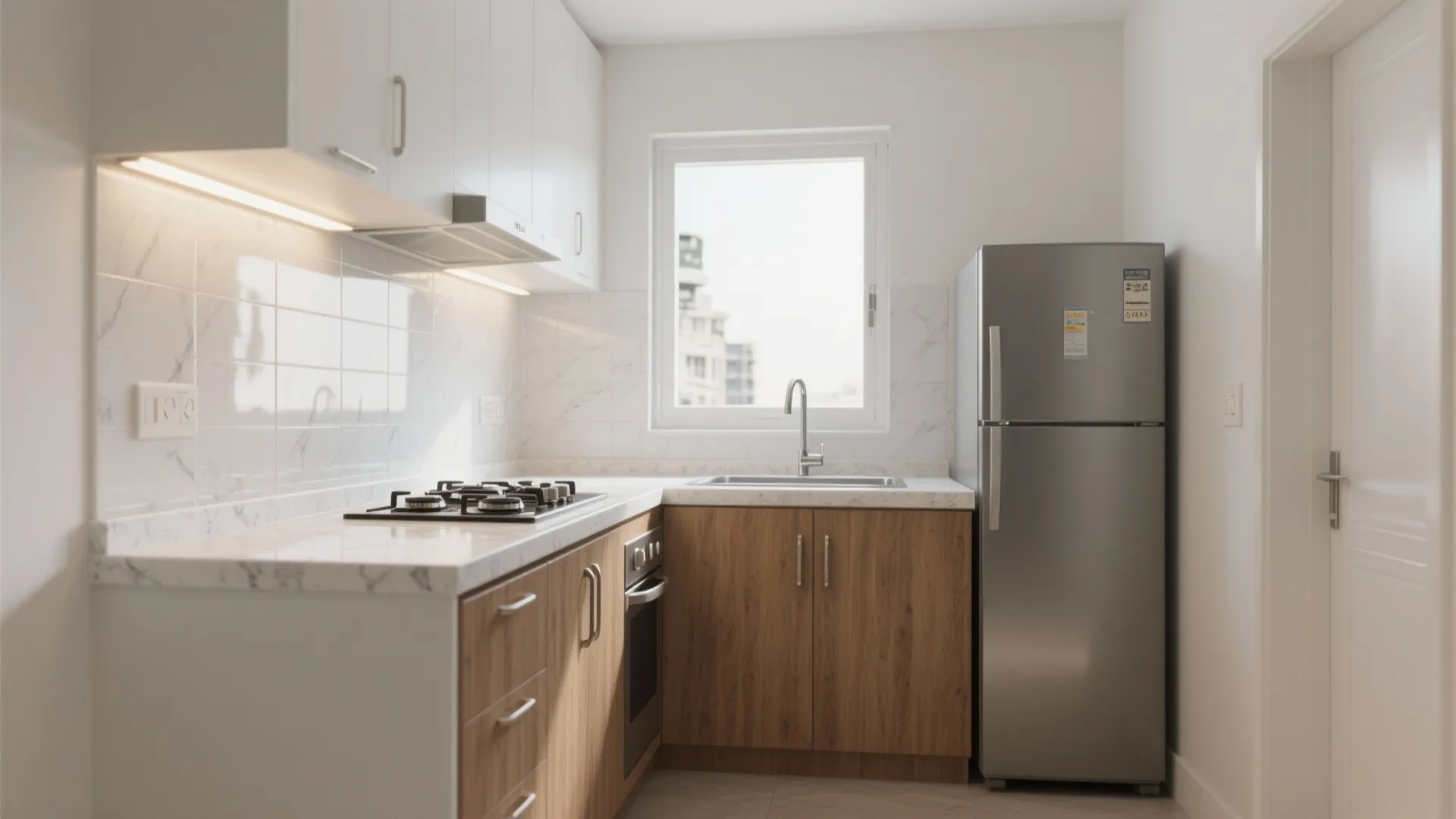 L-Shaped Kitchen That Works Hard