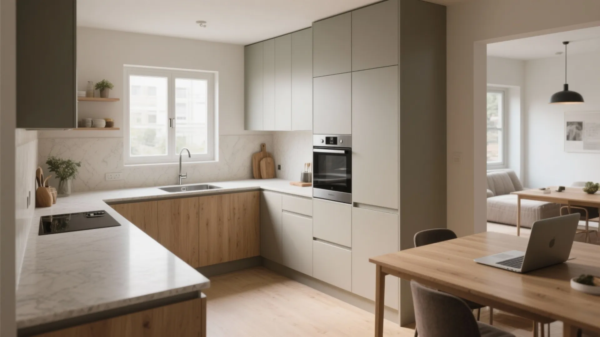 L-Shaped Kitchen That Works Hard (And Stays Simple)