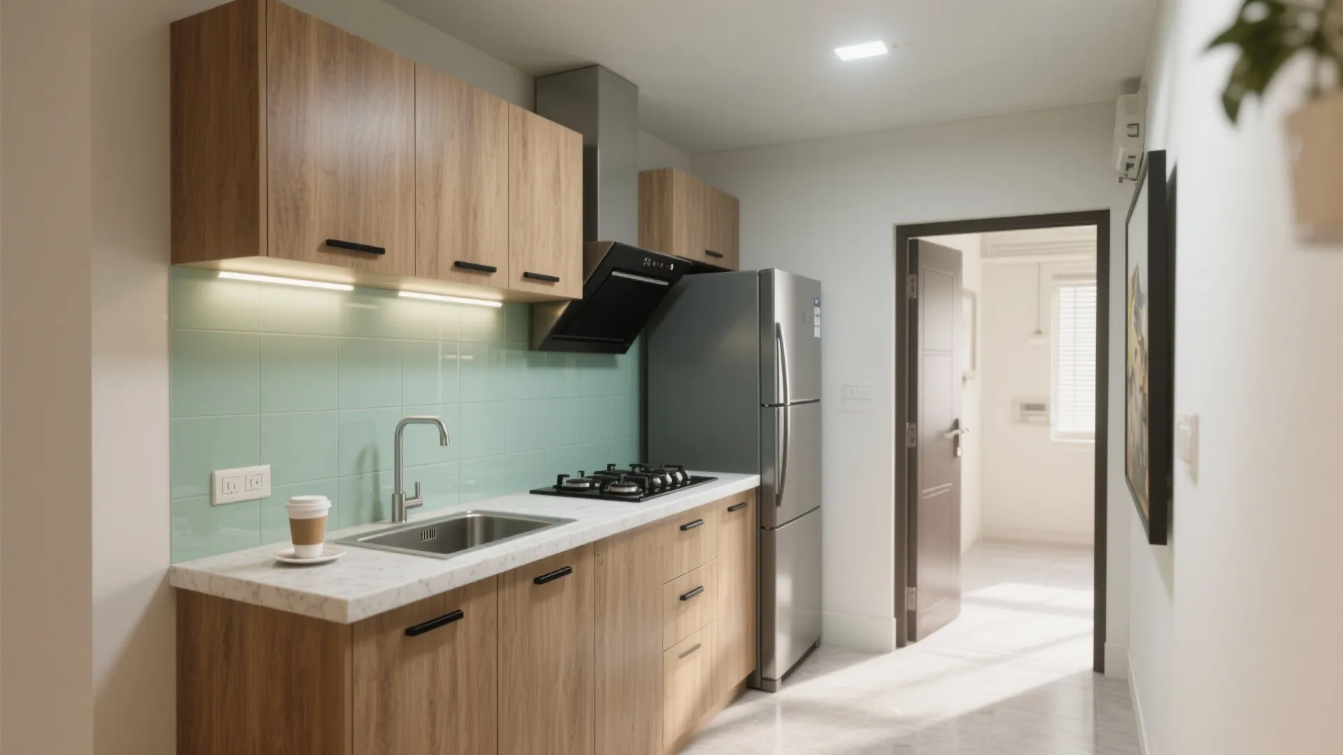 1) L-shaped kitchen that keeps life flowing