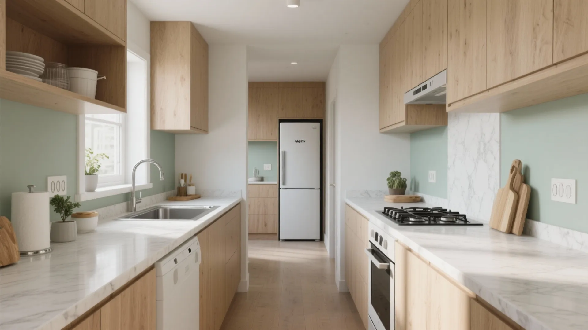 L-Shaped Small Kitchen Layout