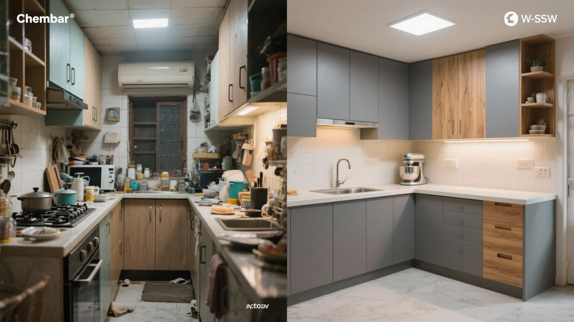 L-shaped micro layout that unlocks counter space