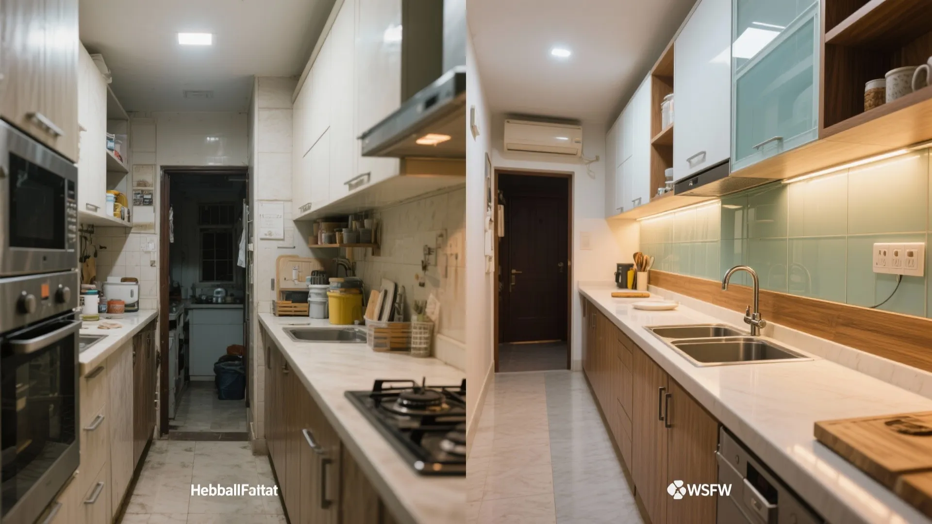 L-Shaped Small Kitchen Layout