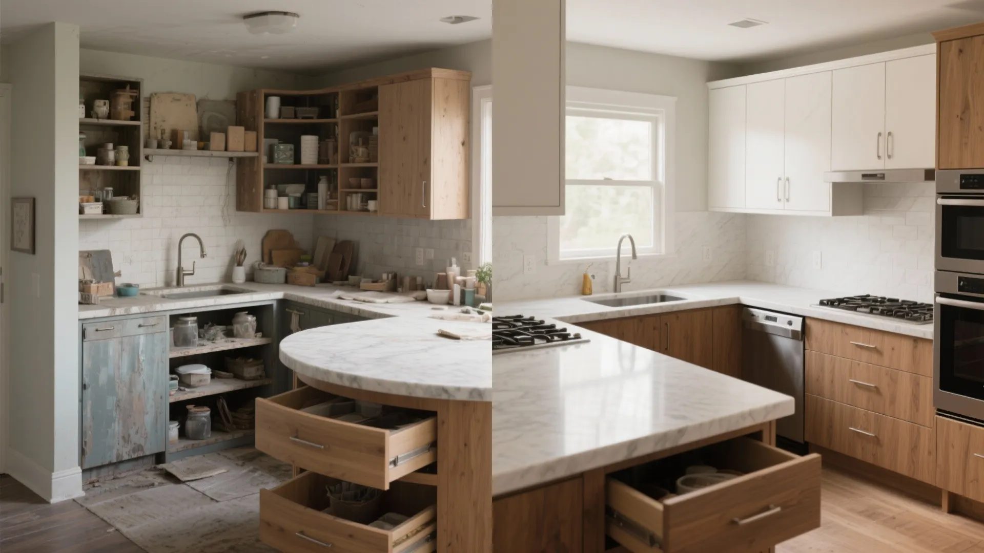 L-Shaped Layout to Free Counter Space