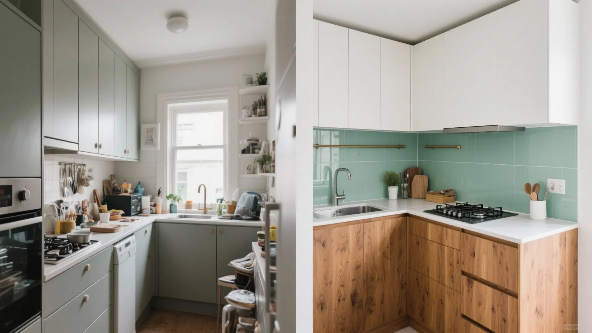 L-Shaped Kitchen Layout to Free Counter Space