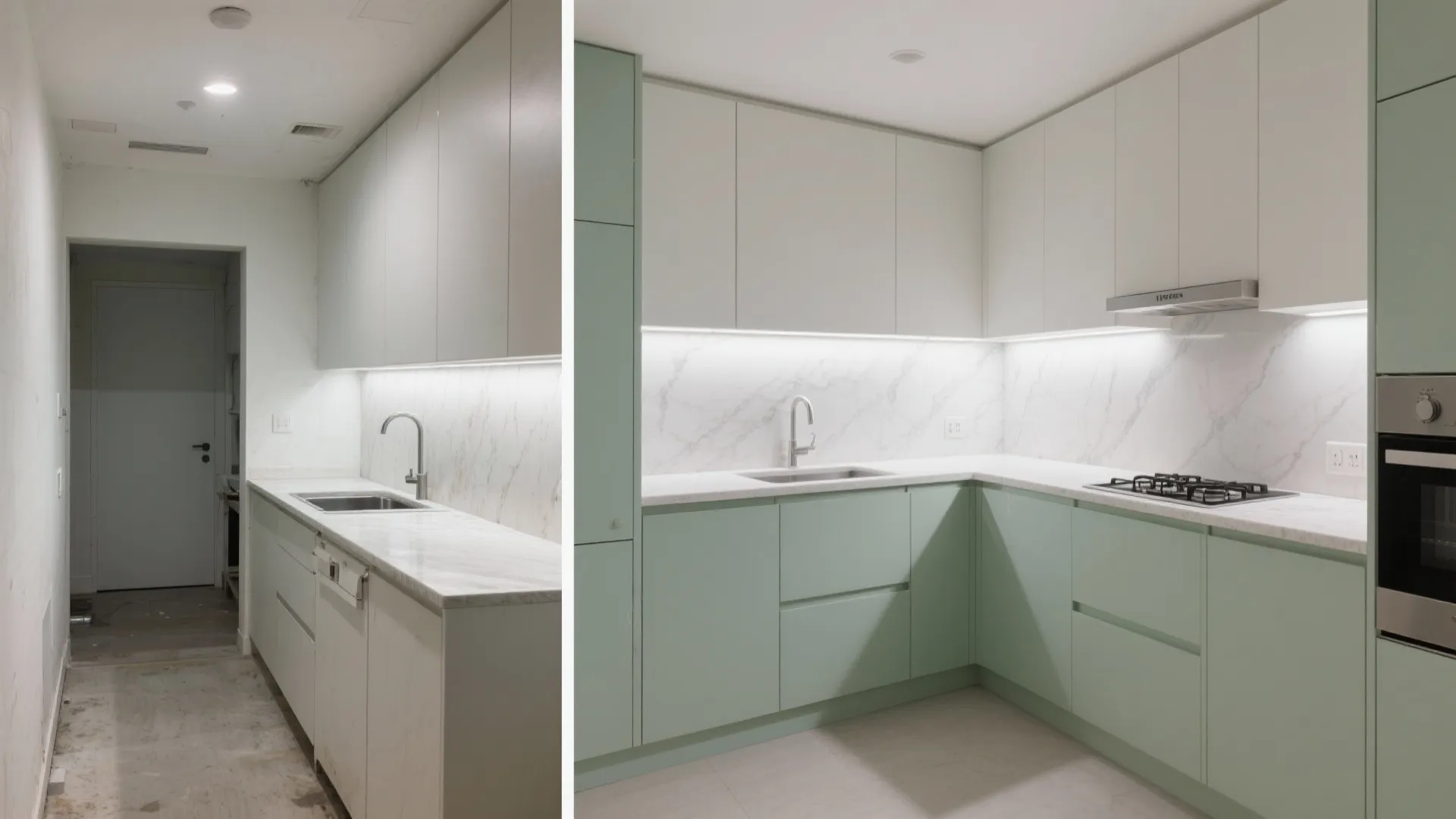 L-Shaped Layout That Frees Counter Area