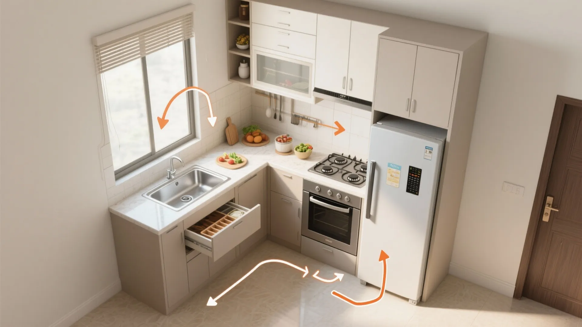 L-Shaped Layout to Unlock Counter Space