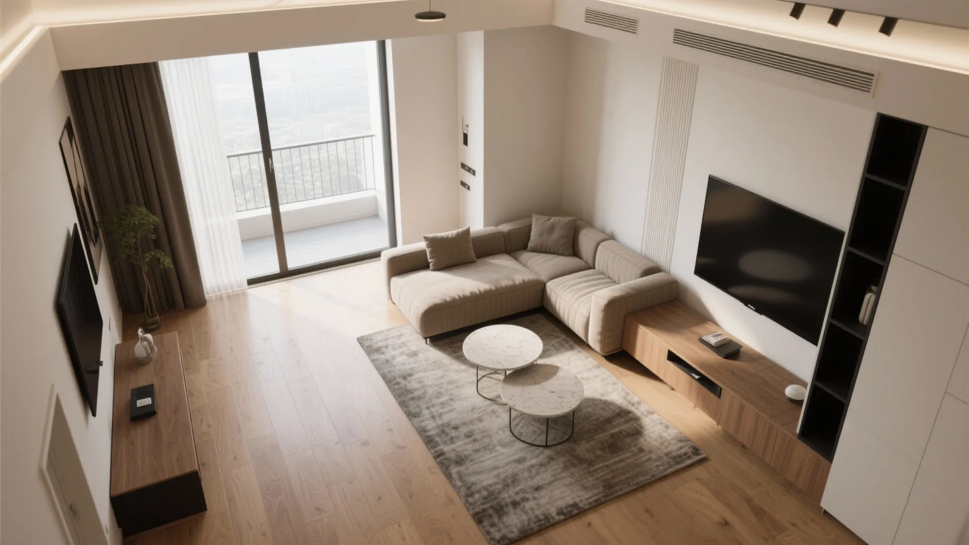 L-Shaped Hall Layout for Effortless Flow