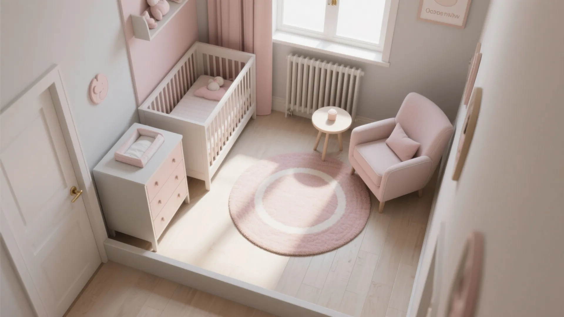 L‑Shaped Zoning for Tiny Nurseries