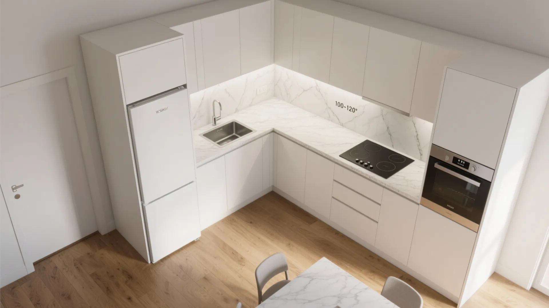 Smart L-Shaped Layouts for More Counter and Safer Flow