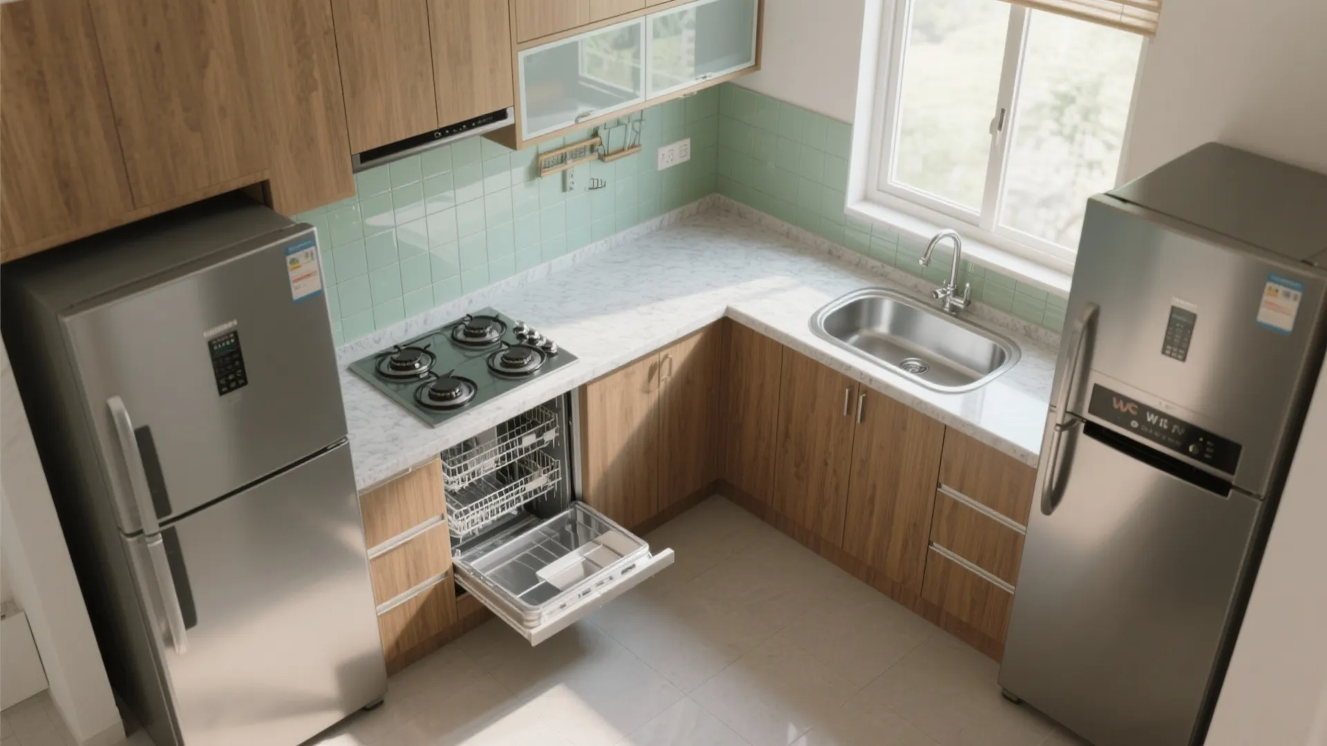 L-Shaped Layout to Unlock Counters and Flow