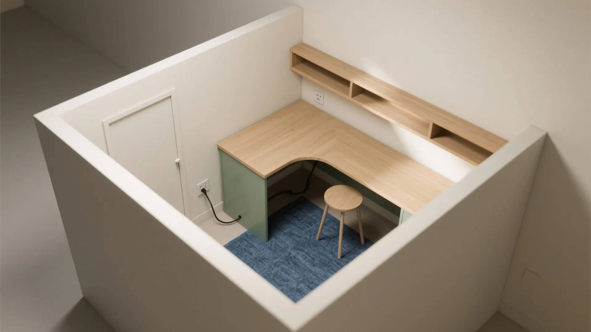 L-shaped layouts for compact collaboration