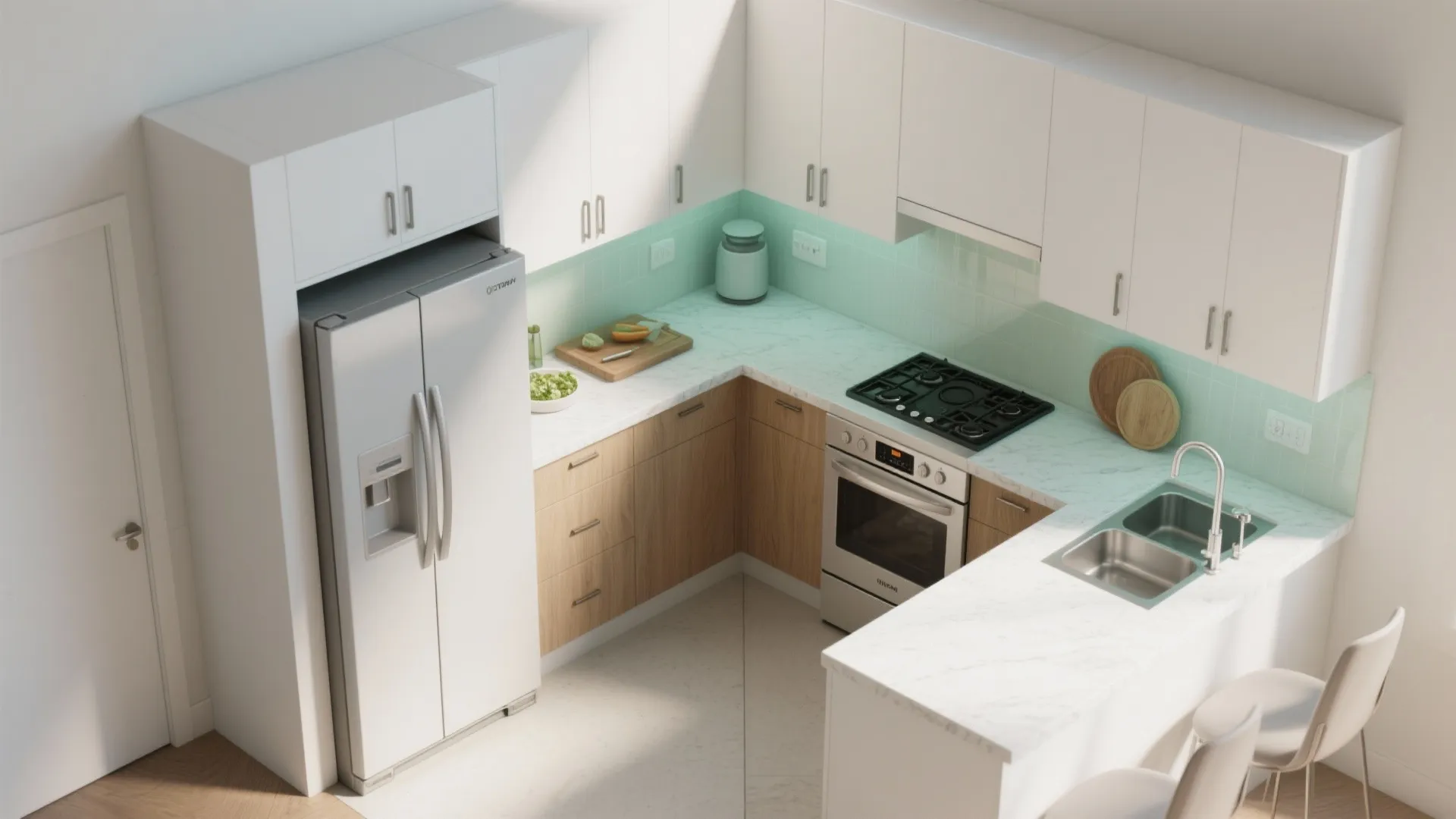 The L-Shaped Small Kitchen Layout That Actually Flows