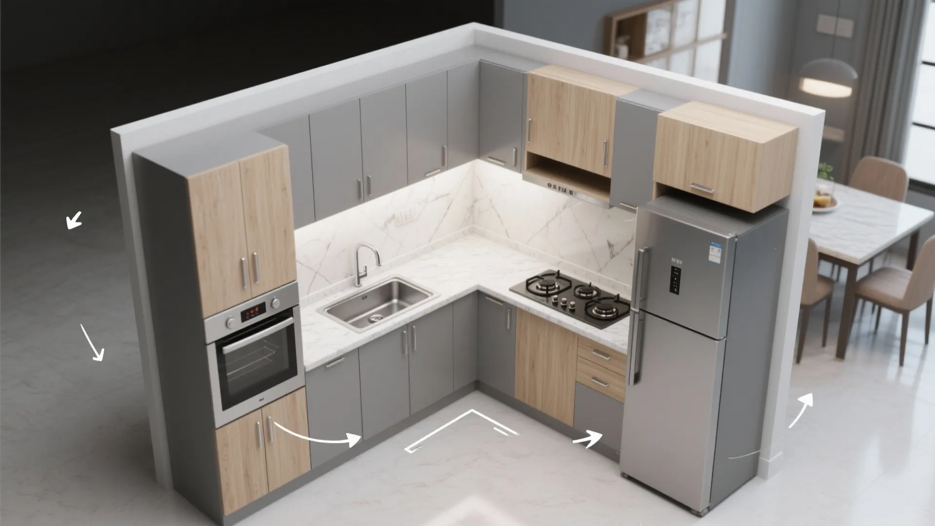 L-Shaped Layouts for Better Flow