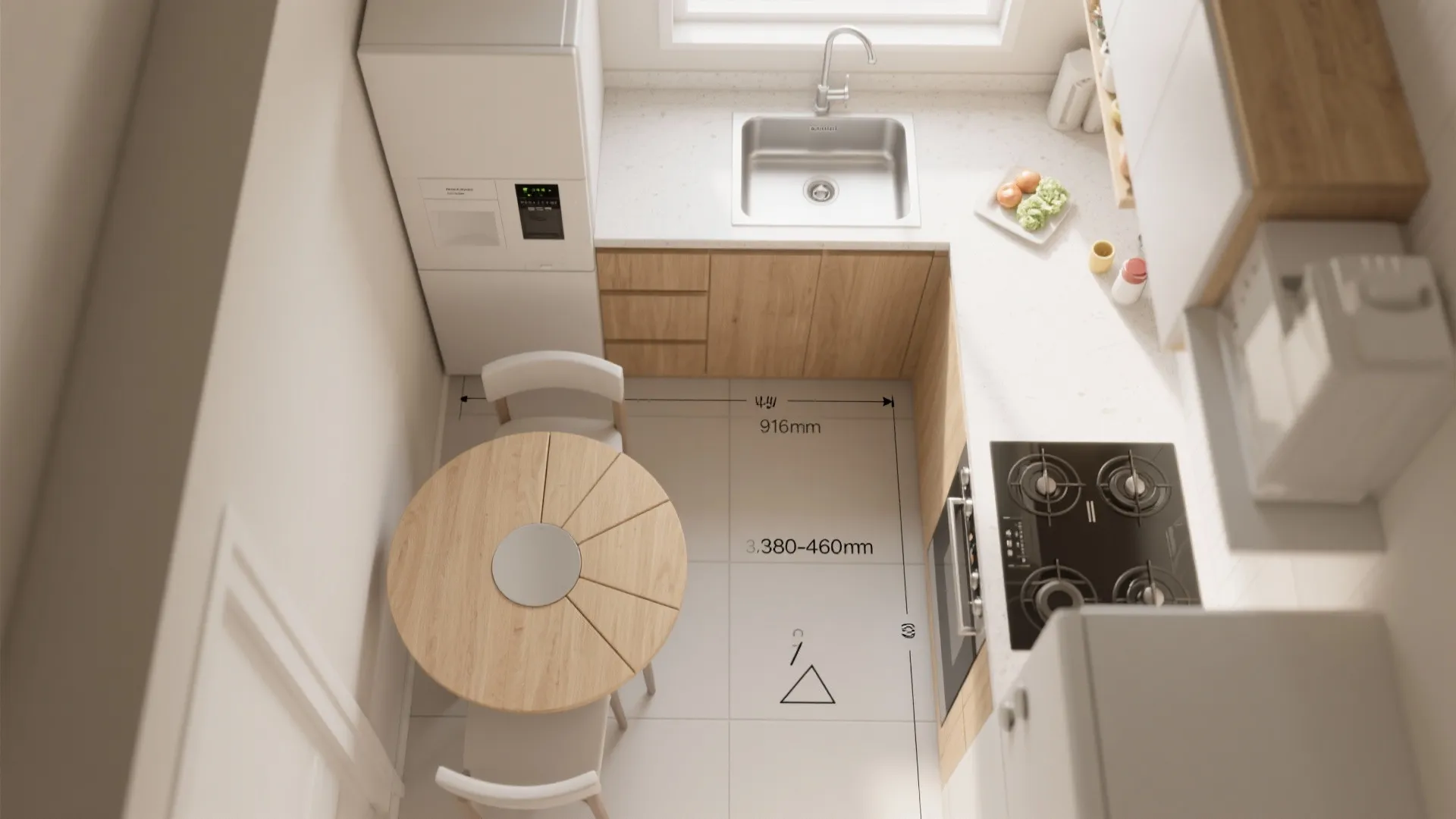 Smart L-Shaped Layout in Tiny Footprints