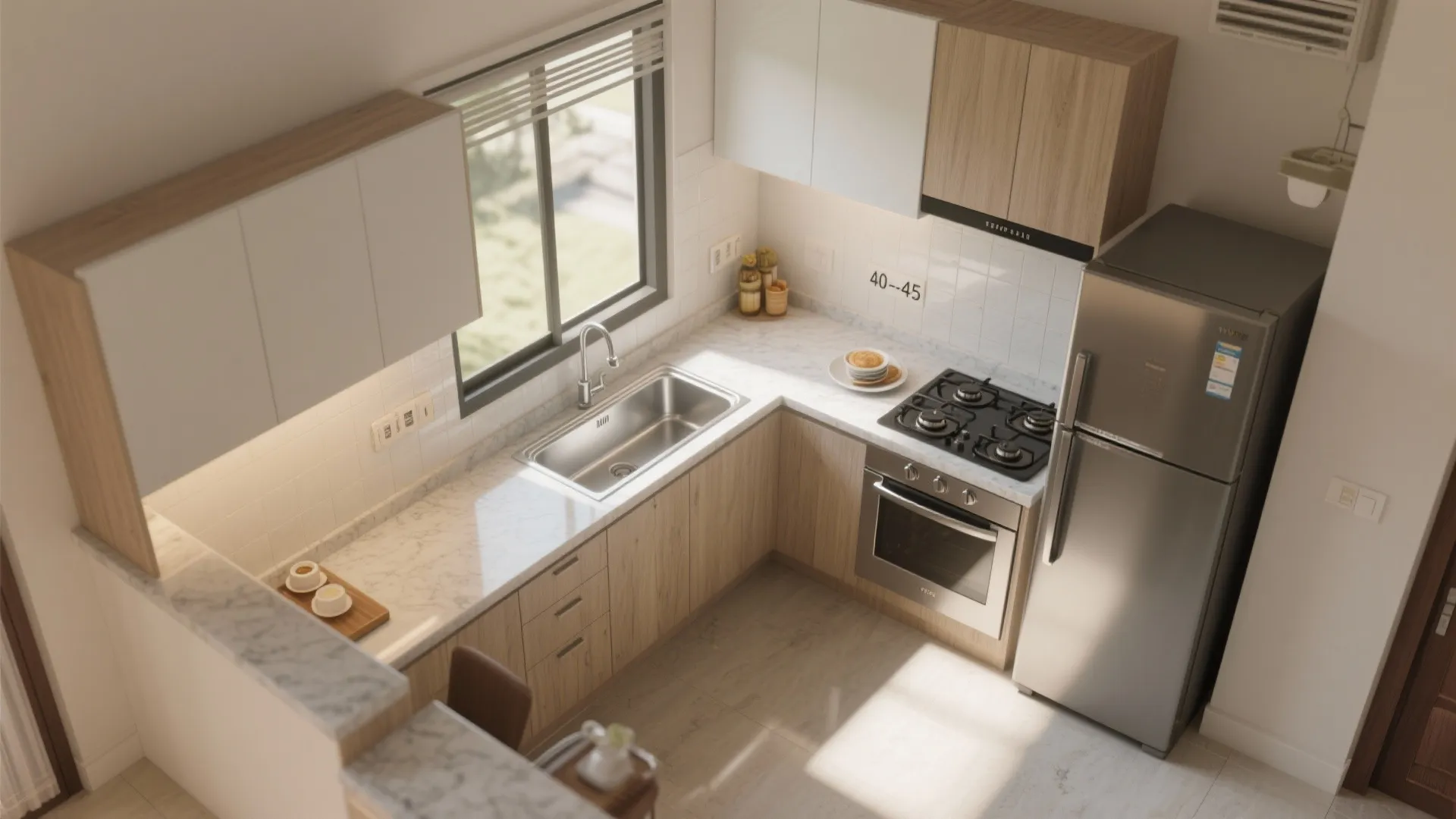 L-Shaped Layout to Unlock Counter Space