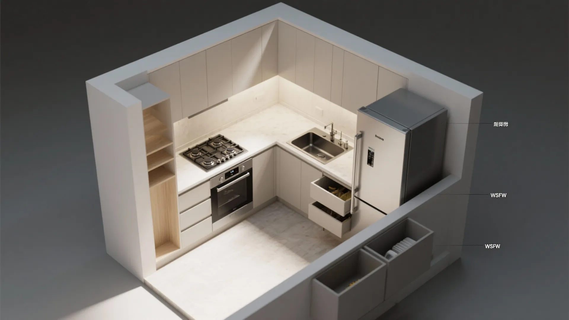 L-Shaped Layout to Unlock More Counter Space