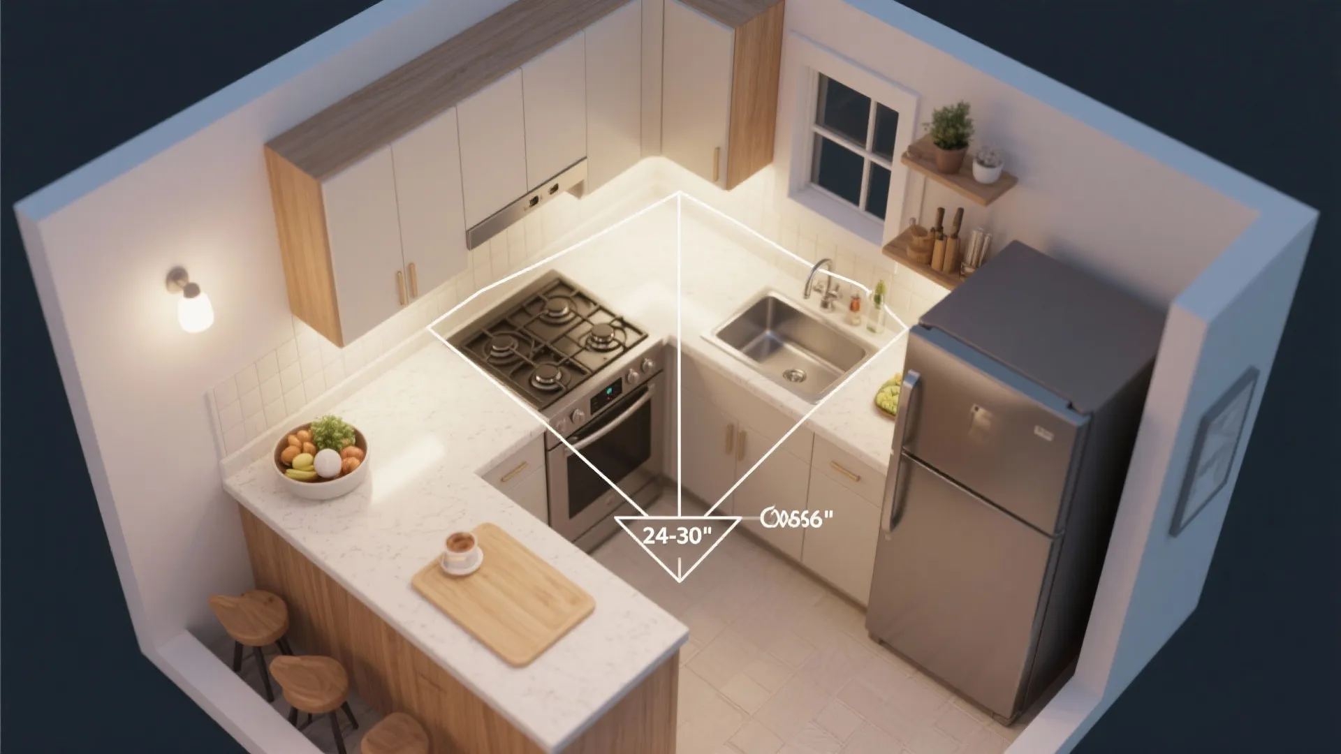 L-Shaped Layout to Unlock More Counter Space