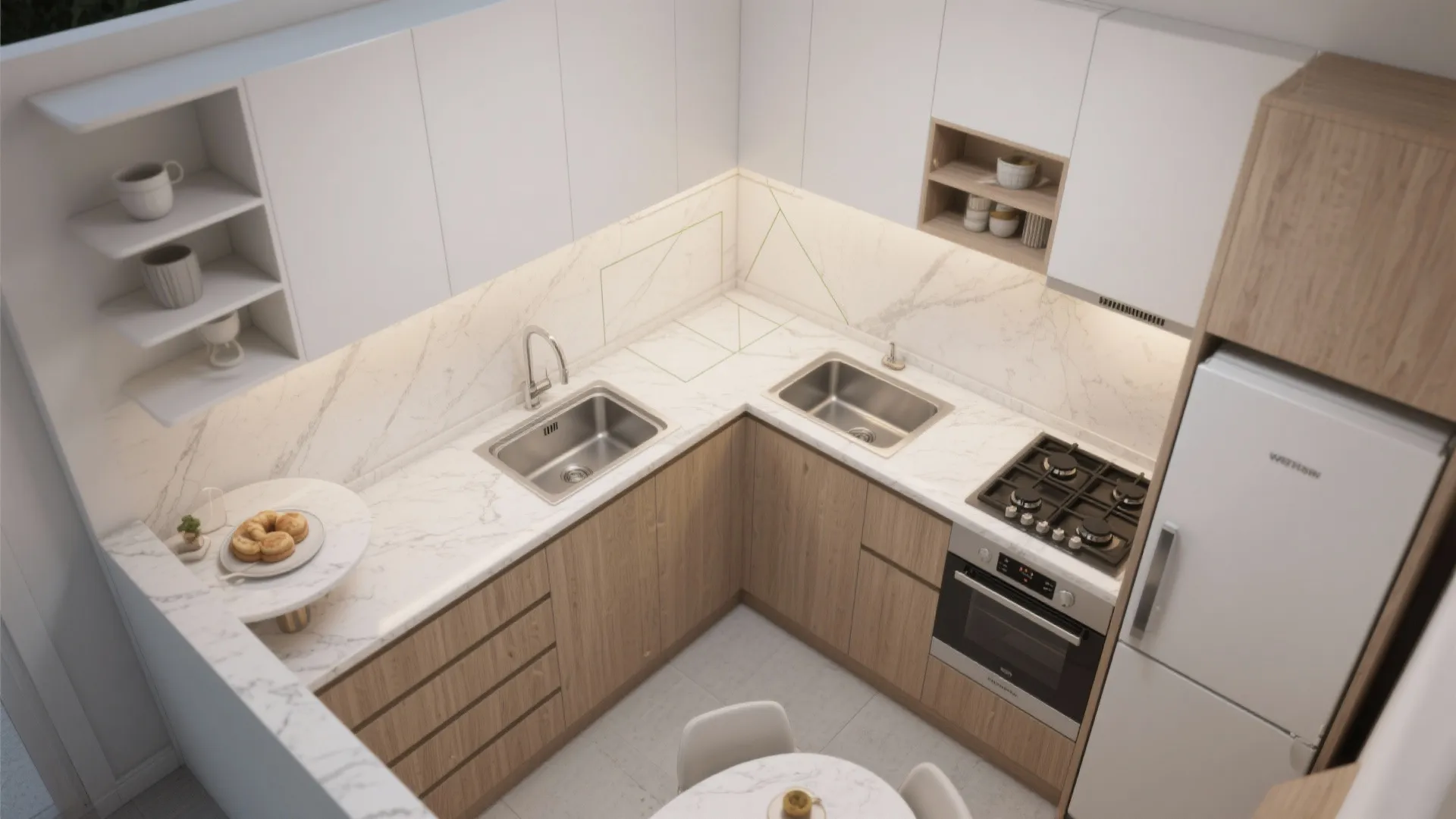 L-Shaped Layout to Unlock Counter Space