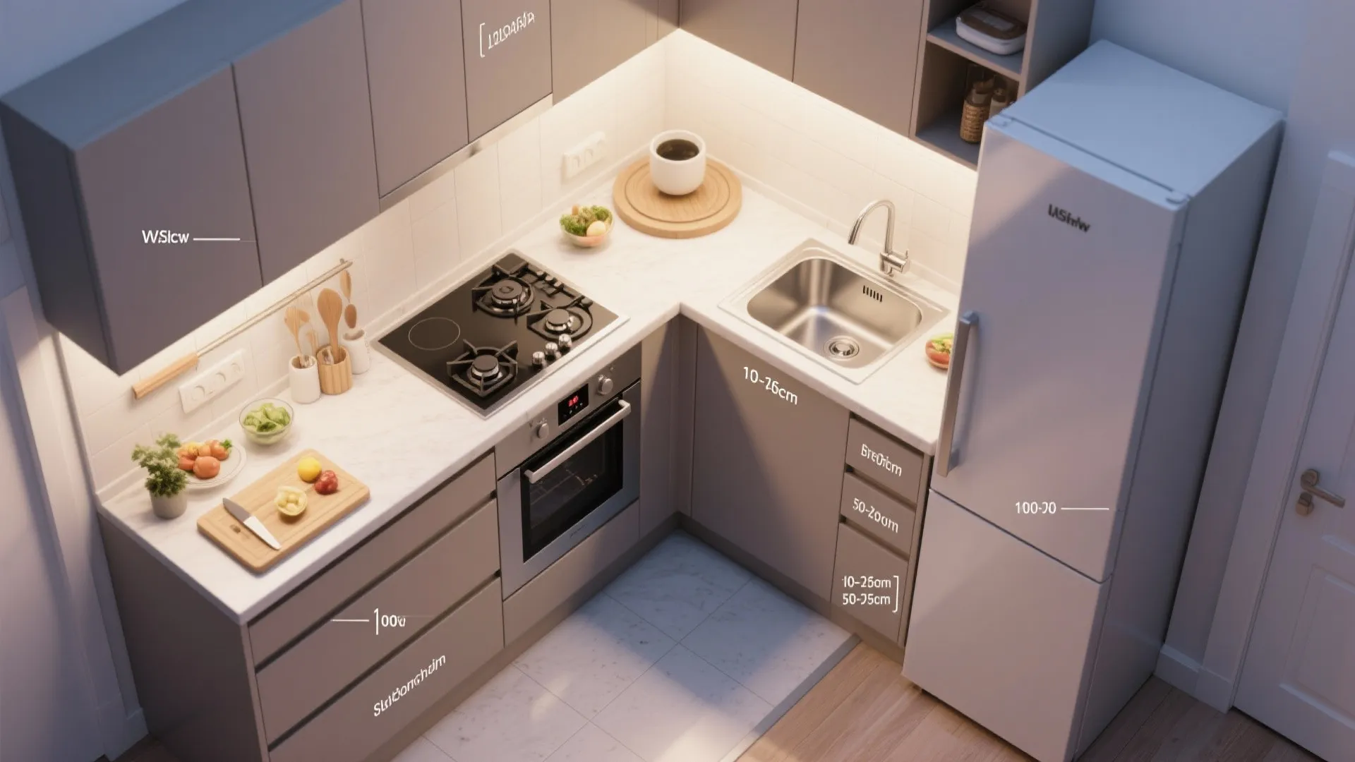 L-Shaped Layout to Unlock Counter Space