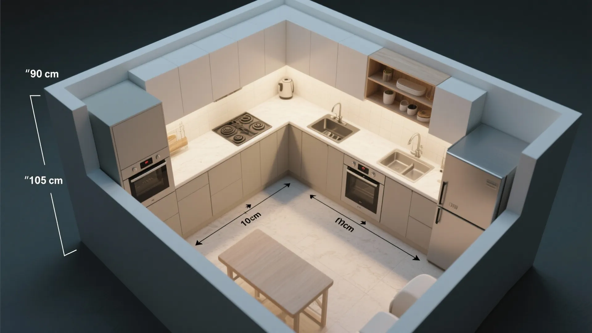 L-Shaped Layout to Unlock Counter Space