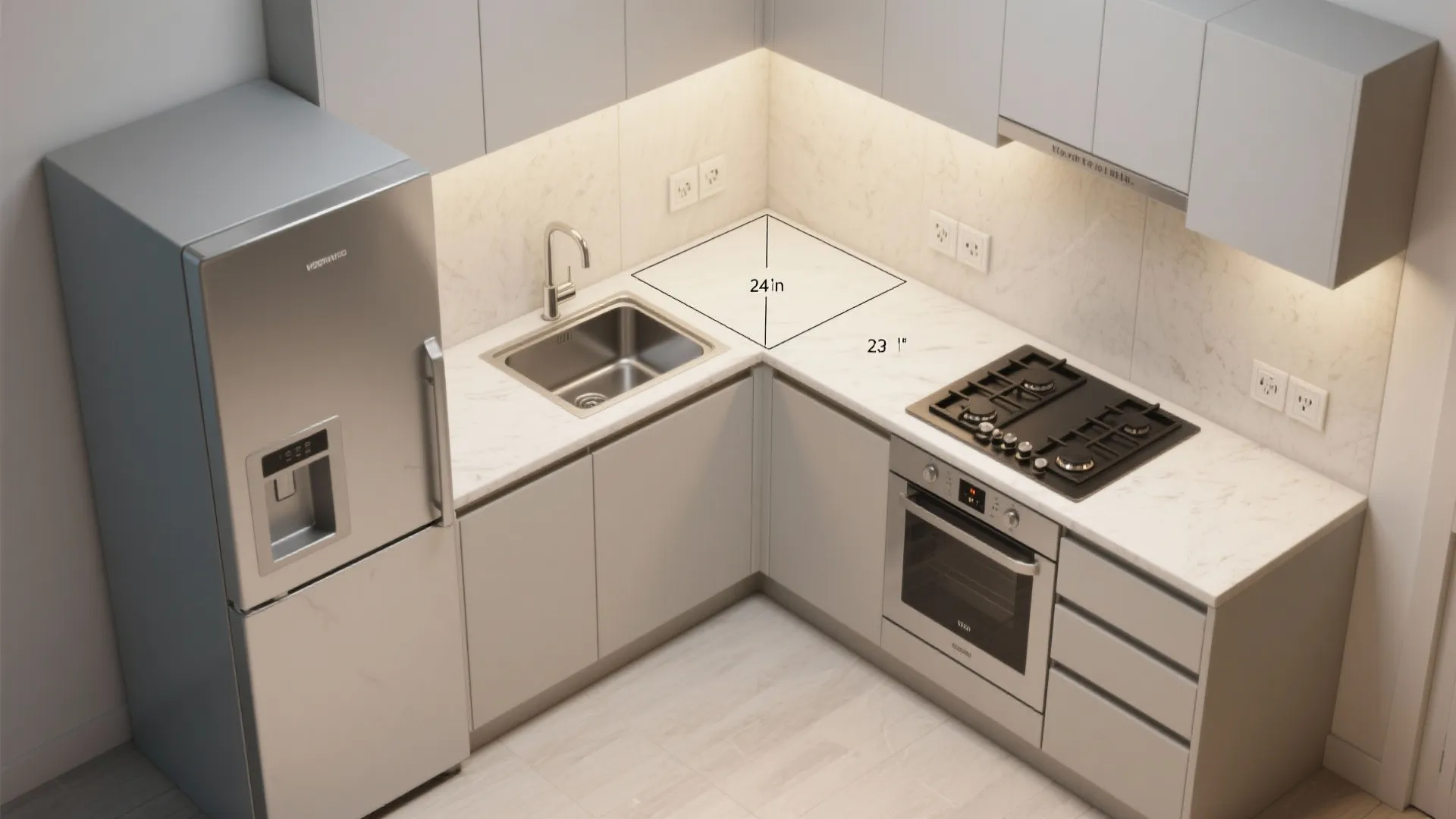 L-Shaped Layout to Unlock Counter Space