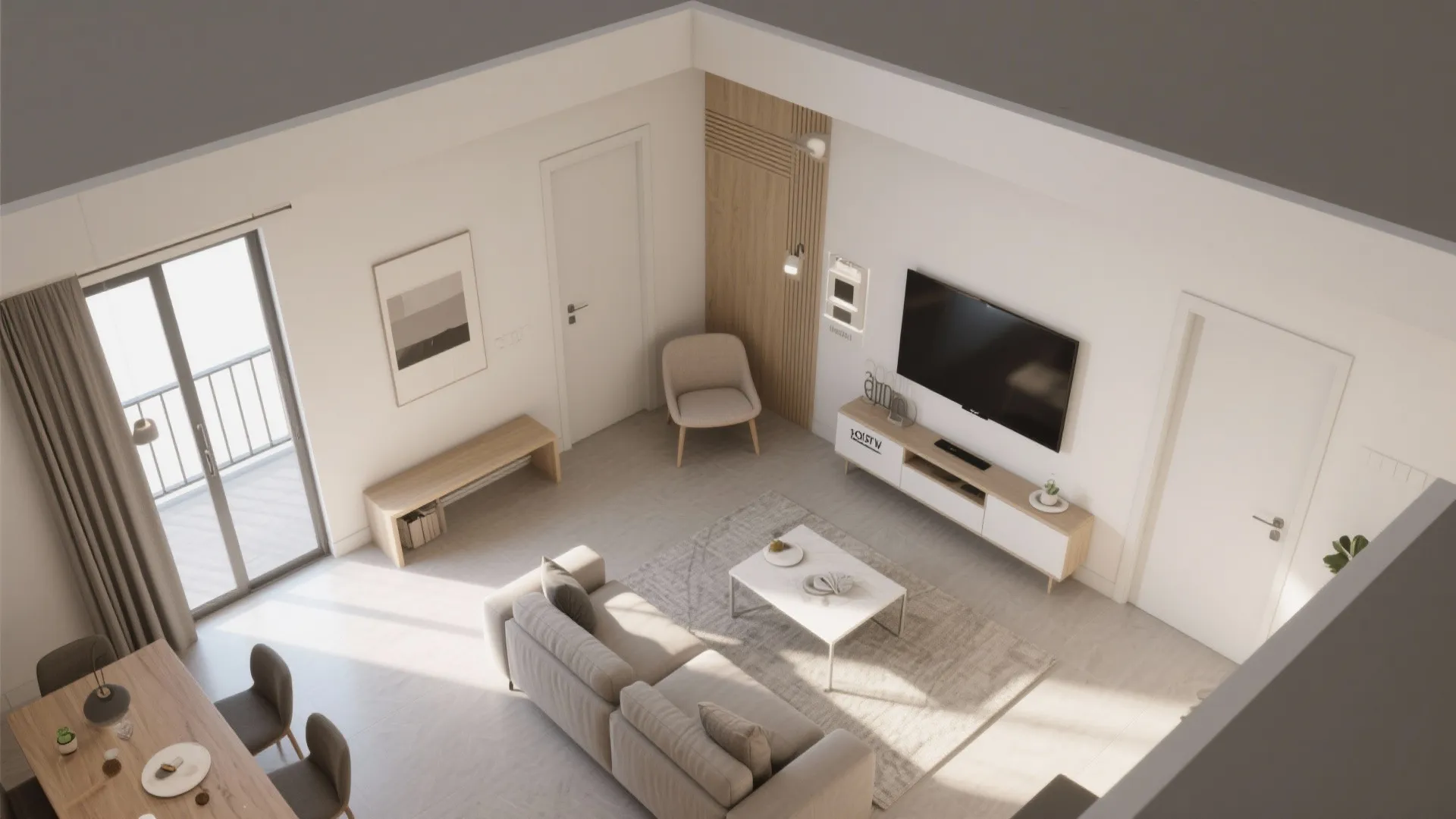 L-Shaped Living-Dining to Unlock Circulation