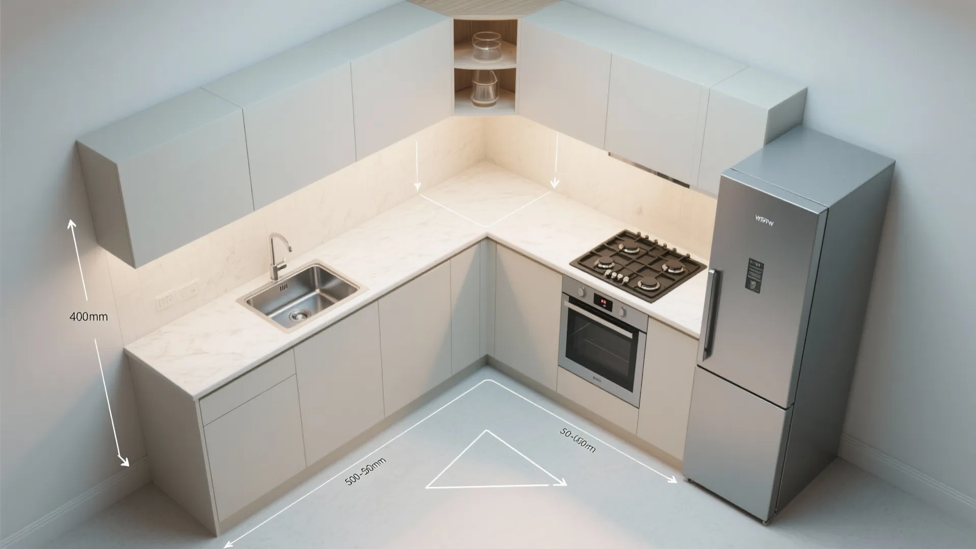 L-Shaped Layout to Unlock Counter Space