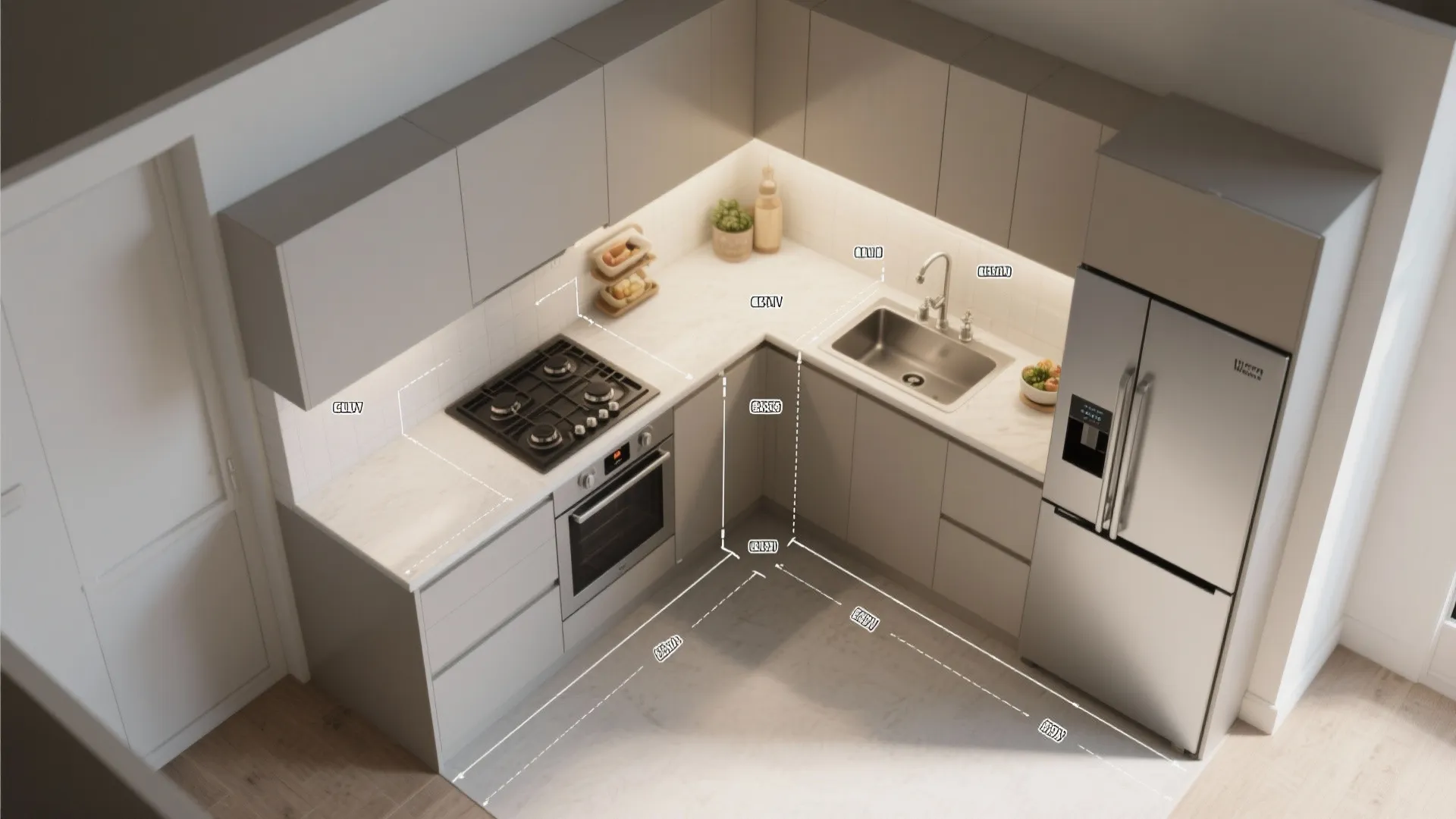 L-Shaped Layout to Unlock More Counter Space