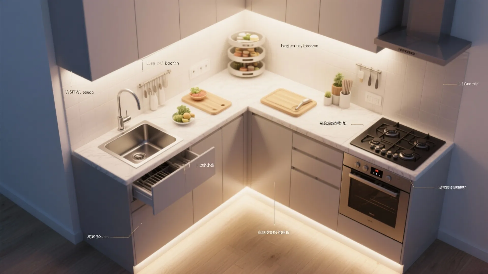 L-Shaped Layout to Unlock More Counter Space