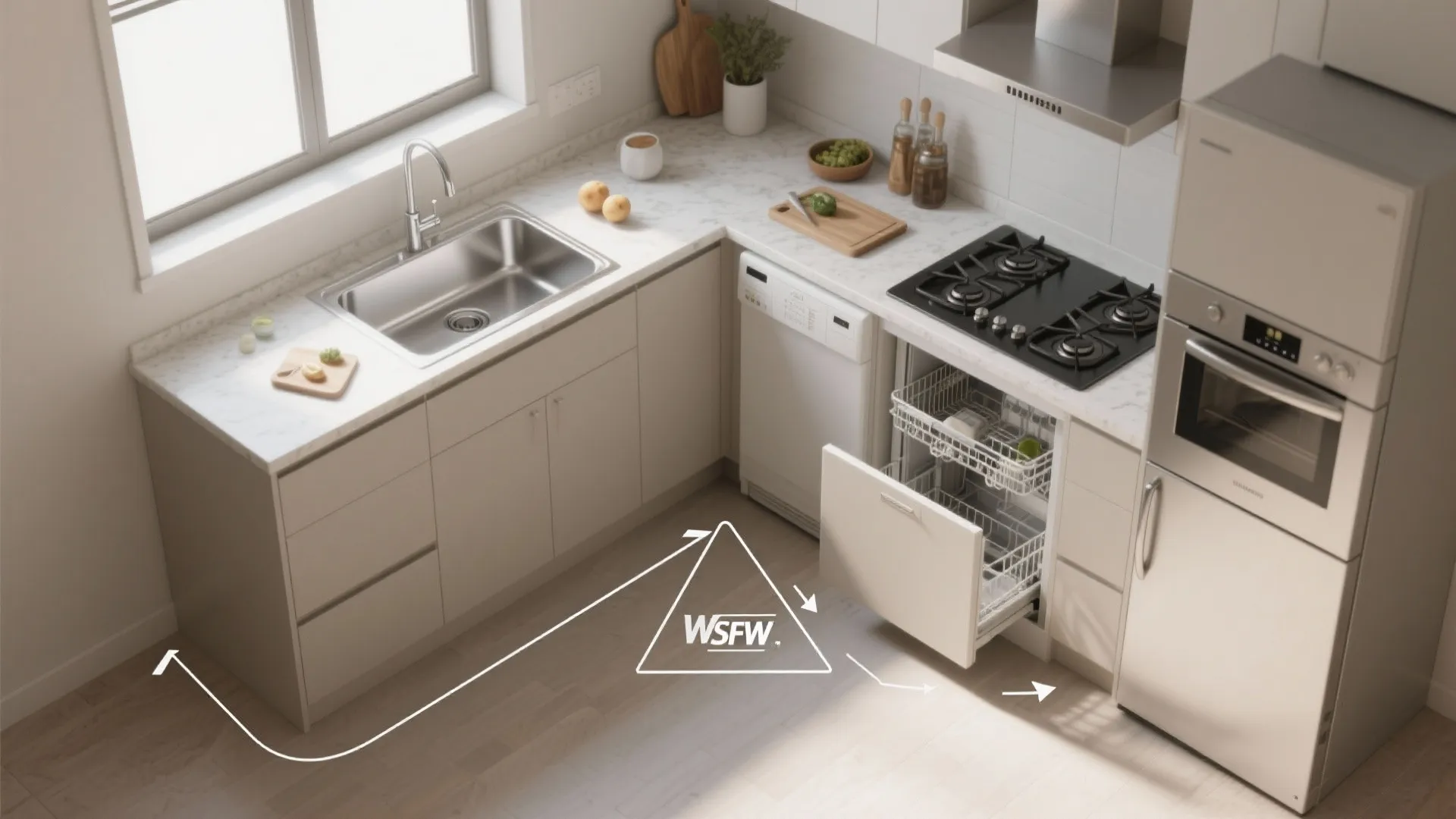 L-Shaped Layout to Unlock Counter Space