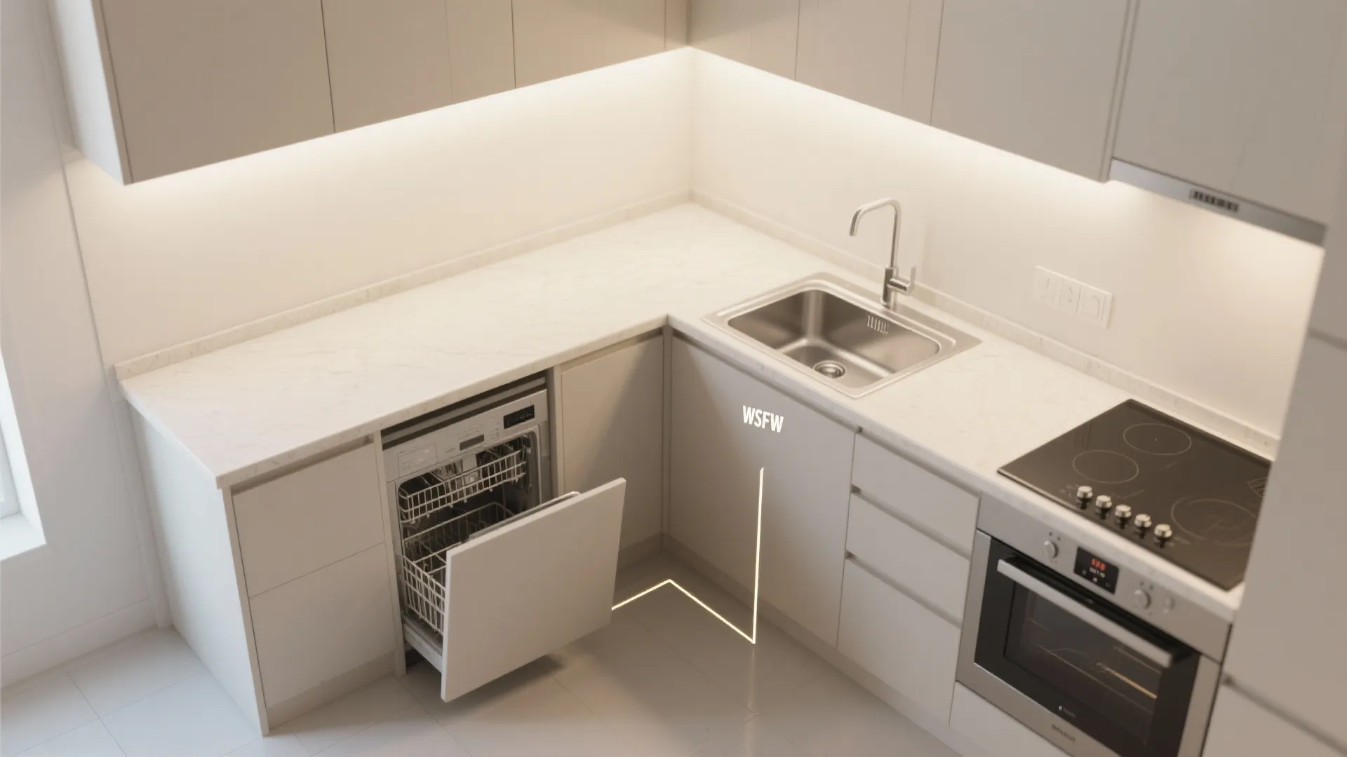 L-Shaped Layout to Unlock Counter Space