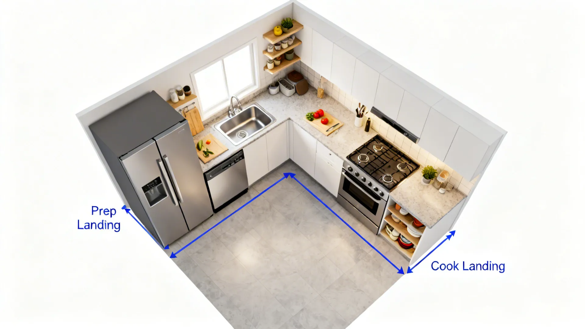 L-Shaped Layout to Unlock Counter Space