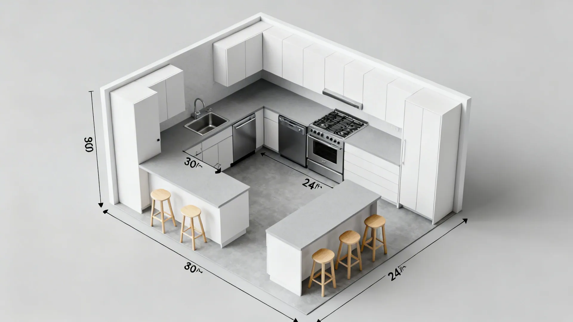 Compact L-shaped layouts that work hard